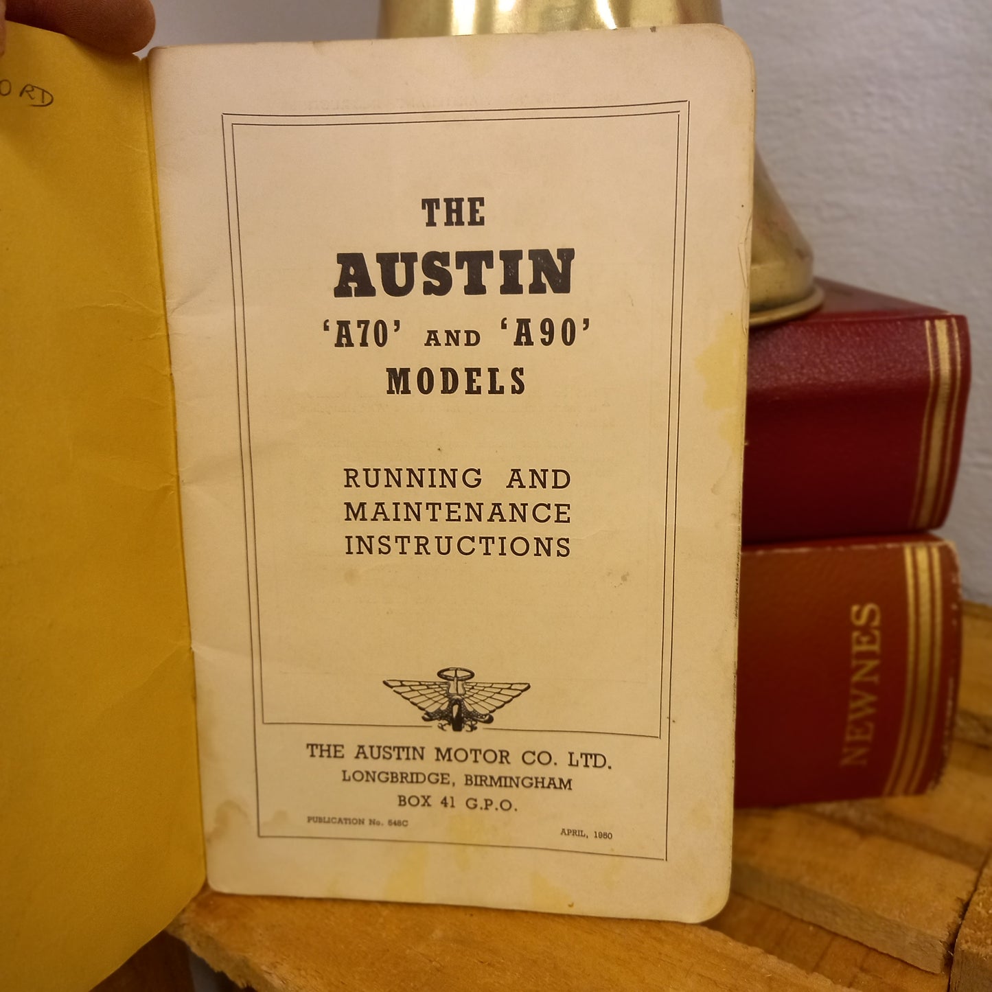 The Austin A70 and A90 Models: Running and Maintenance Instructions – Publication No. 848C (April 1950)-Vintage Automotive Workshop Manual / Factory Guide-Tilbrook and Co