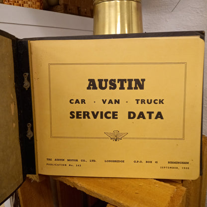Austin Car, Van & Truck Service Data – Publication No. 543 (September 1950)-Vintage Automotive Workshop Manual / Service Data Book-Tilbrook and Co