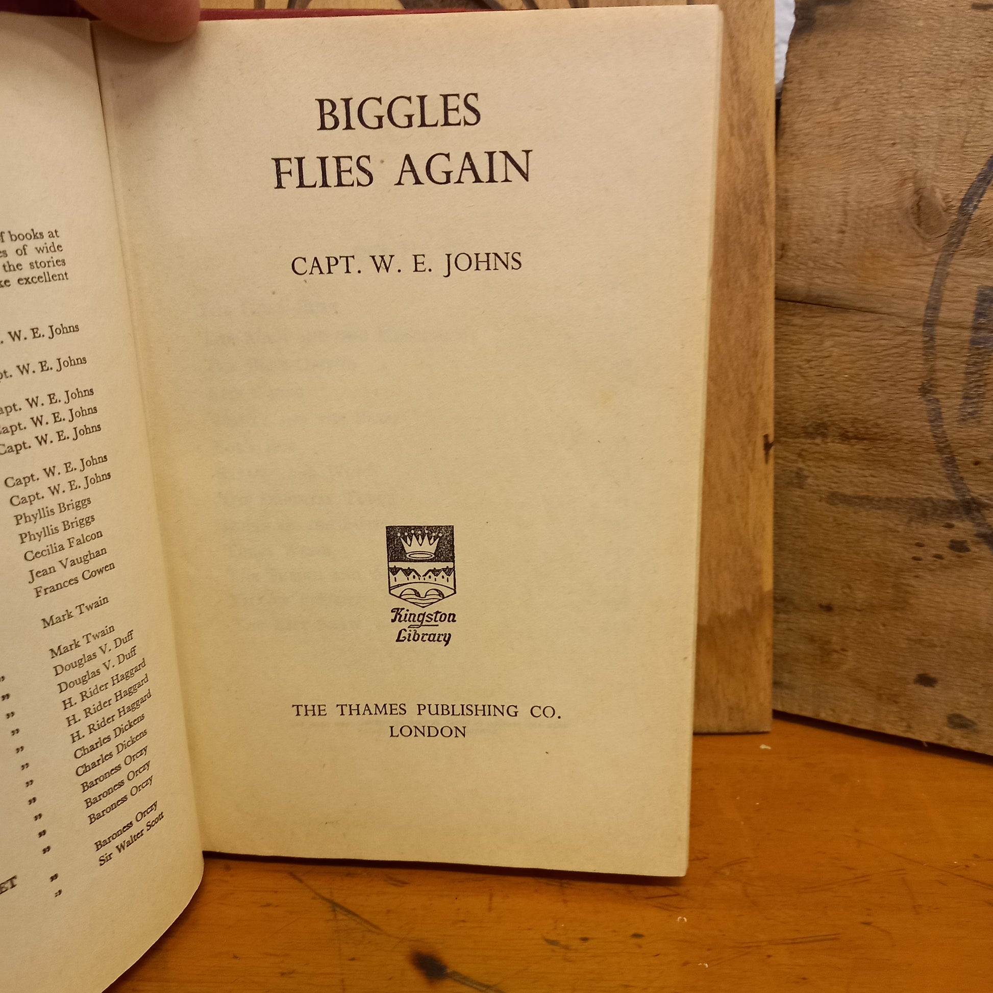 Biggles Flies Again by Captain W.E. Johns-Book-Tilbrook and Co