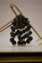 Retro Black Beaded Brooch-Clothing Accessories-Tilbrook and Co