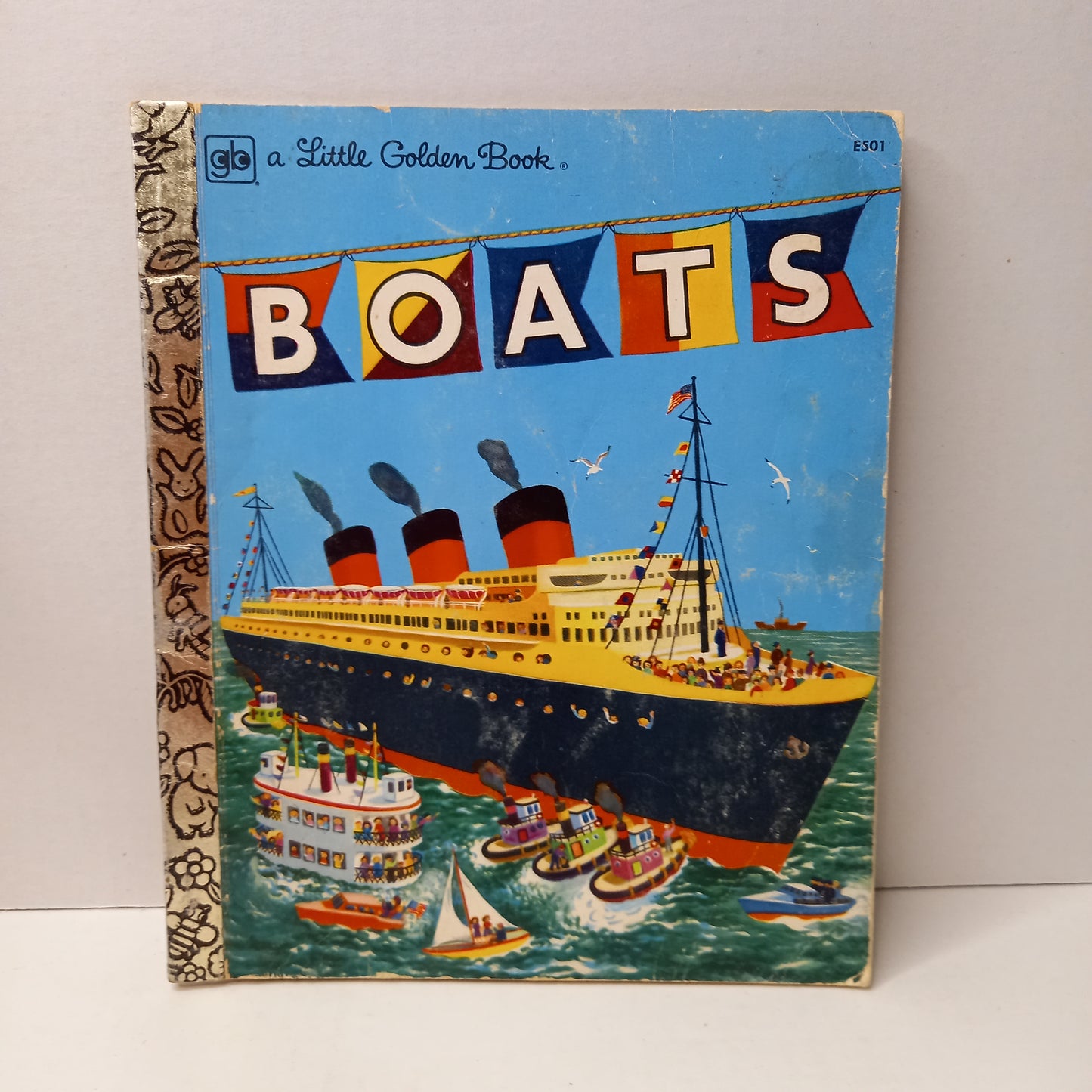 Boats - A Little Golden Book by Ruth Mabee Lachman and Illustrated by Lenora and Herbert Coombs - E501-Book-Tilbrook and Co