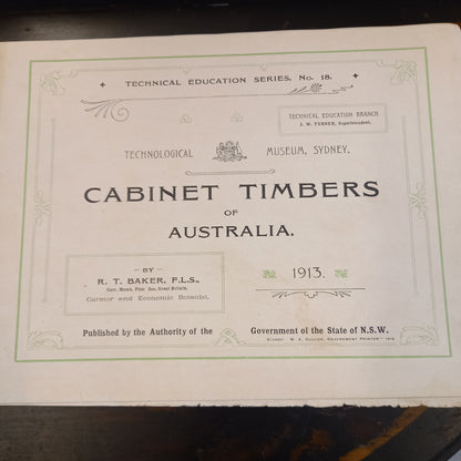 Cabinet Timbers of Australia by R.T Baker-Book-Tilbrook and Co