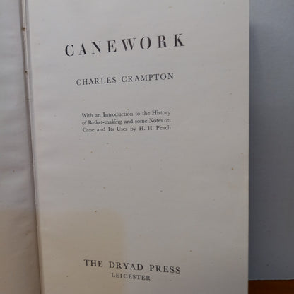 Canework by Charles Crampton-Book-Tilbrook and Co