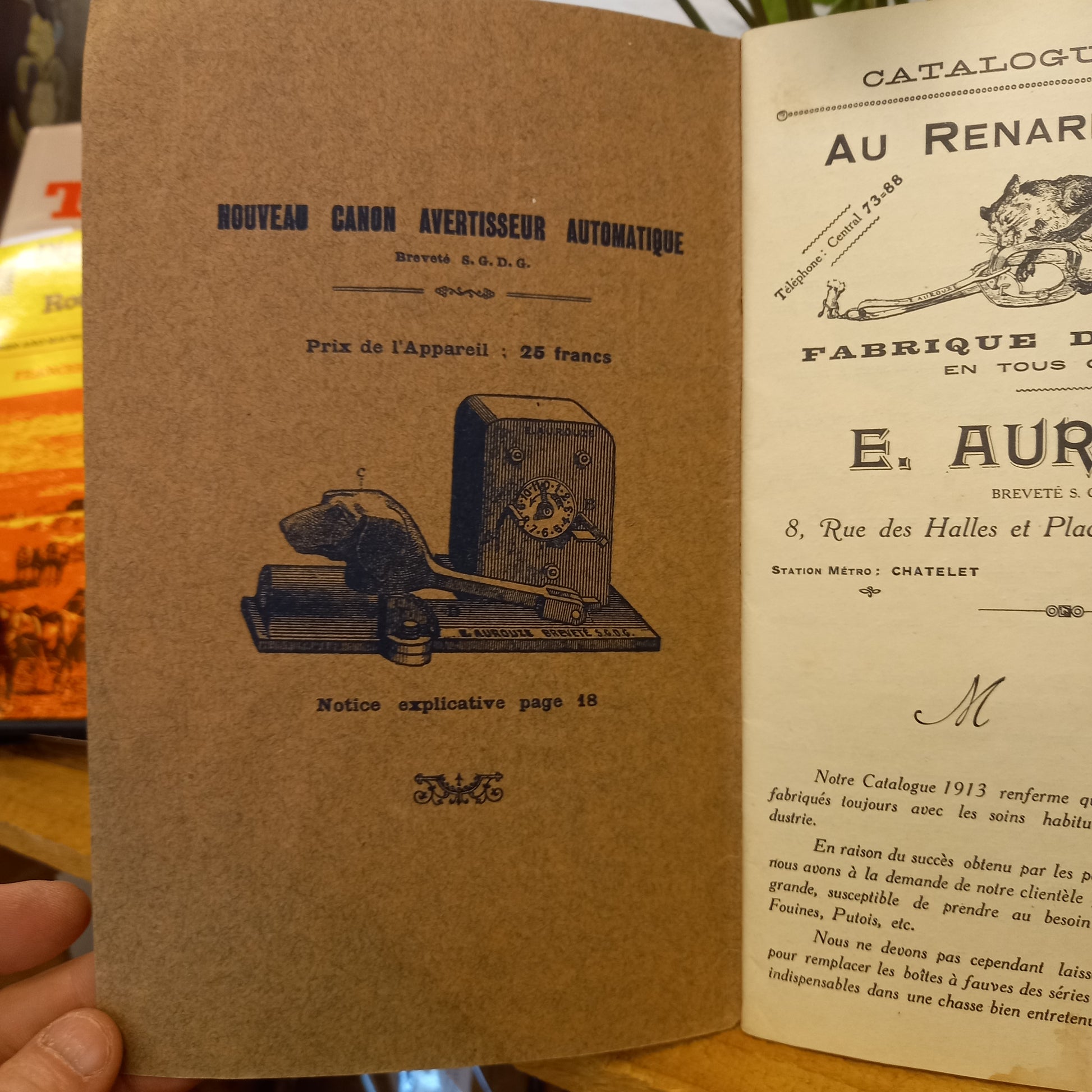 Catalogue 1913. Au Renard Blanc, fabrique de pièges en tous genres-Ephemera-Tilbrook and Co