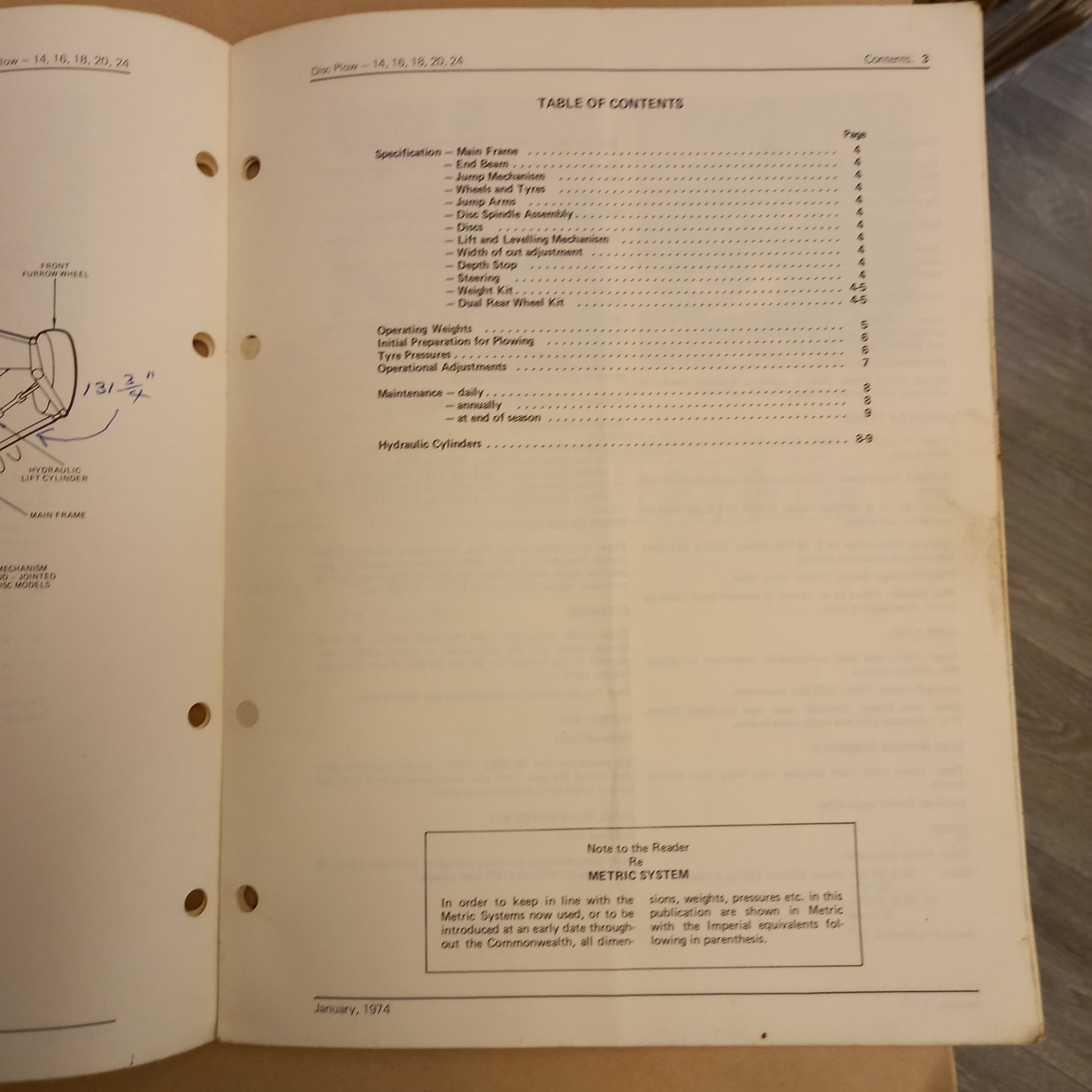 Chamberlain Disc Plow 14,18 (Serial no 10,001) 16, 20, 24 Operator's Handbook CHAM65103 Issue A4-Book-Tilbrook and Co