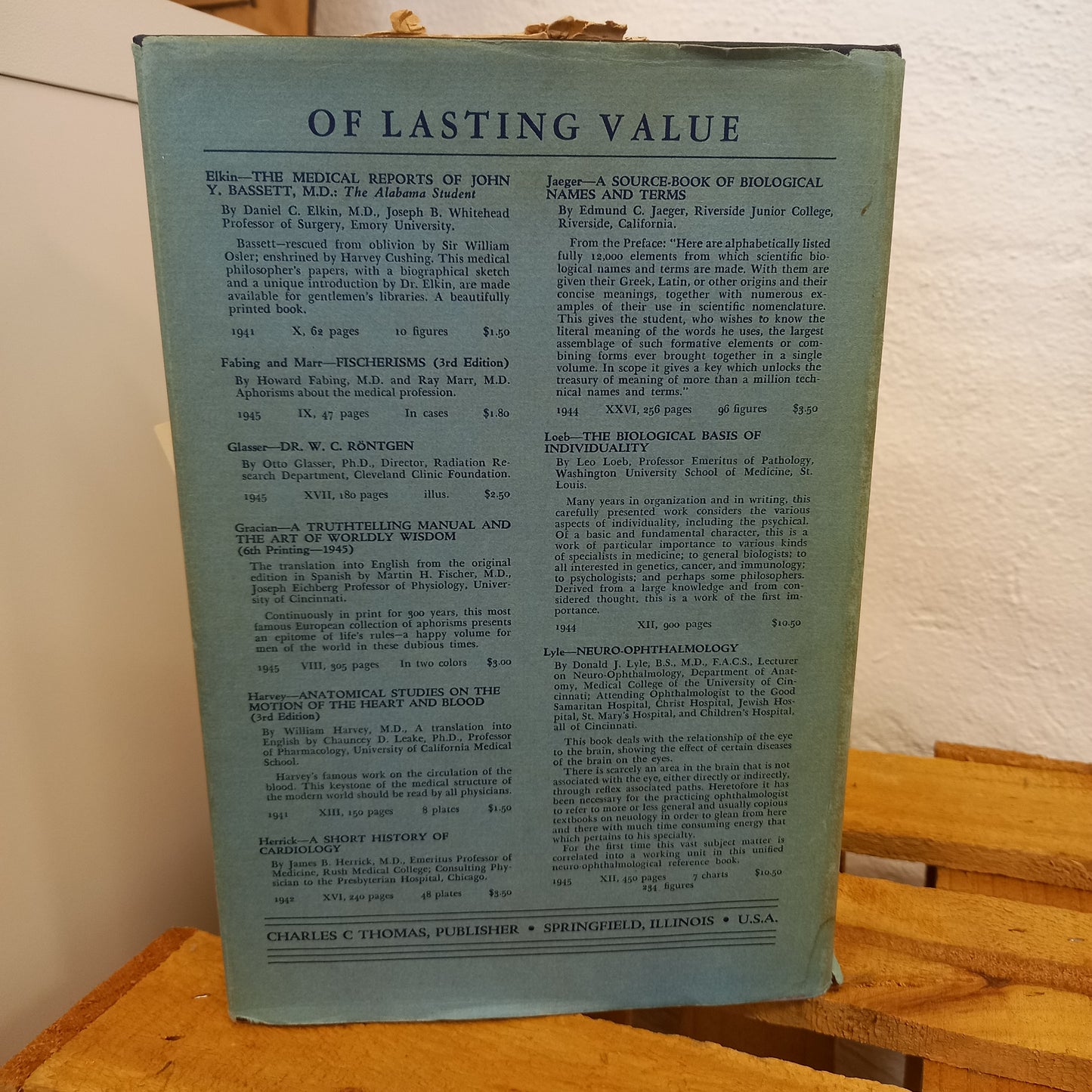 Classic Descriptions of Disease with Biographical Sketches of the Authors by Ralph H. Major (1945, Hardcover)-Book – Medical History / Biographical Reference-Tilbrook and Co