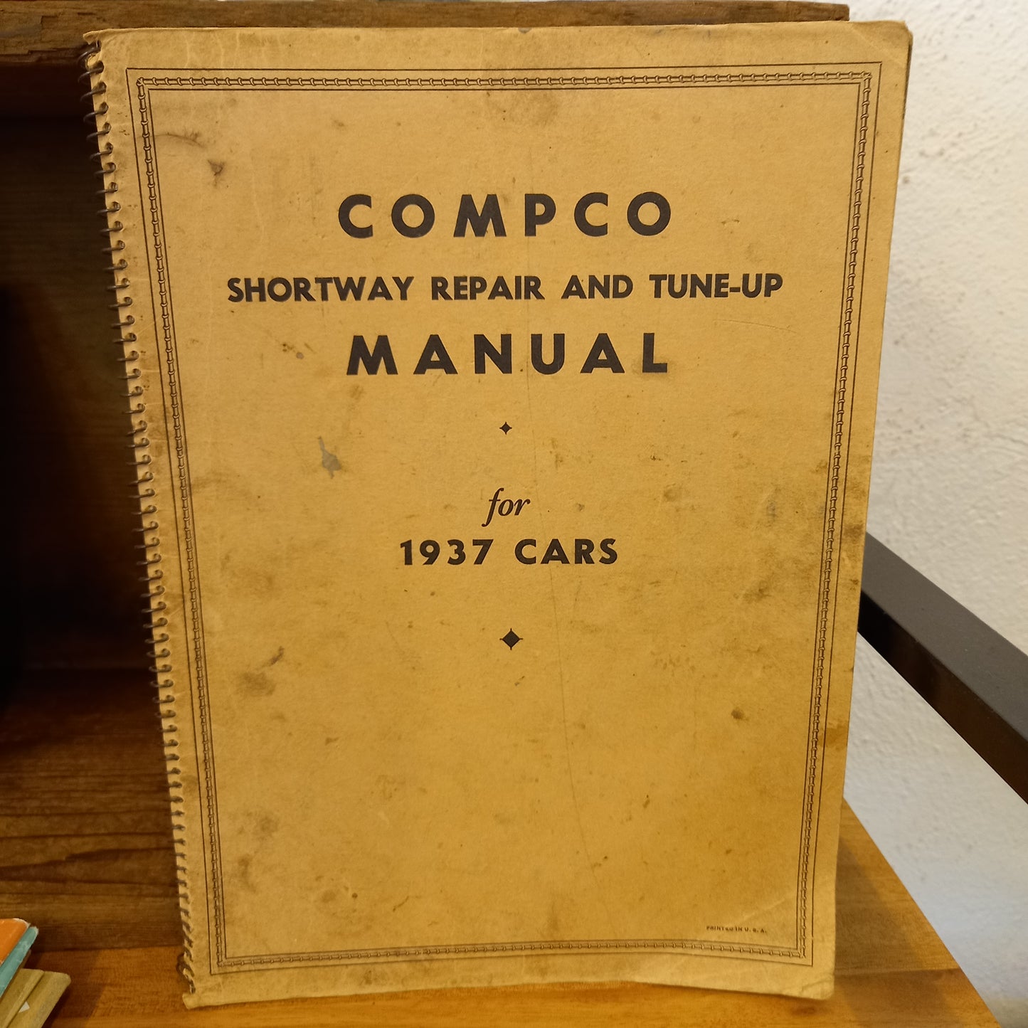 Compco Shortway Repair and Tune-up Manual for 1937 Cars-Ephemera-Tilbrook and Co