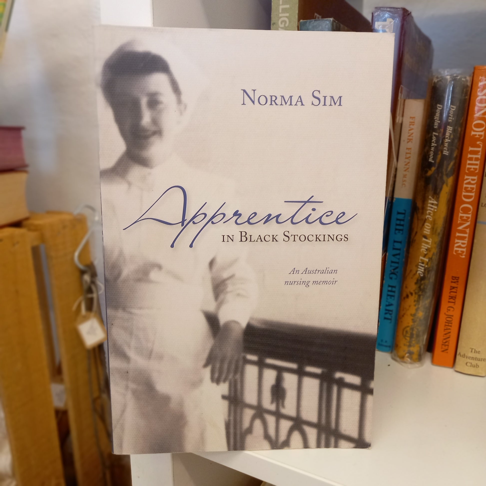 Apprentice in Black Stockings: An Australian Nursing Memoir by Norma Sim (2010)-Book – Non-Fiction, Memoir/ Australian History/Medical/Nursing-Tilbrook and Co