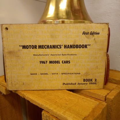 Motor Mechanics' Handbook: Book 2 – 1967 Model Cars (Auto Book Distributors, 1968)-Automotive Reference / Vintage Workshop Manual-Tilbrook and Co