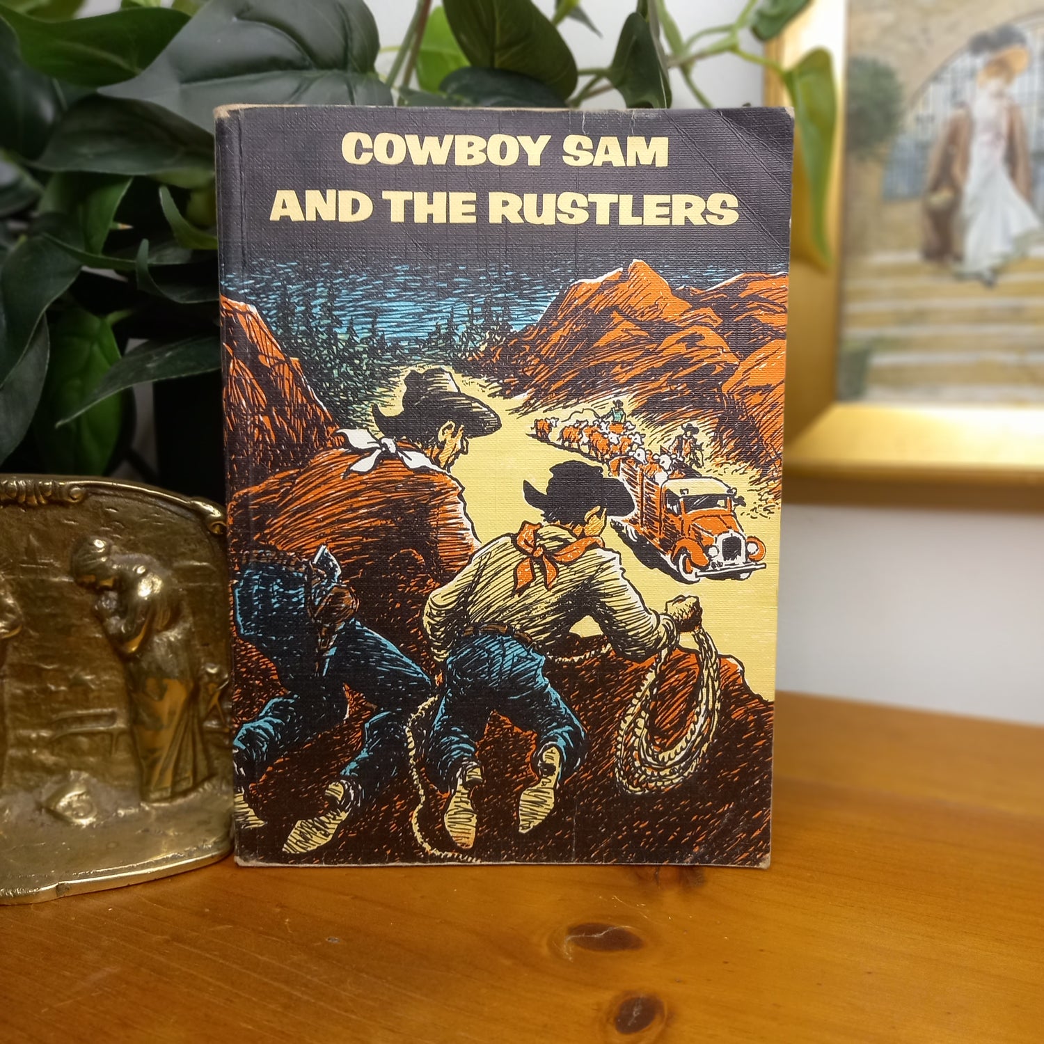 Cowboy Sam and the Rustlers by Edna Walker Chandler (1970)-Vintage Children's Reader-Tilbrook and Co