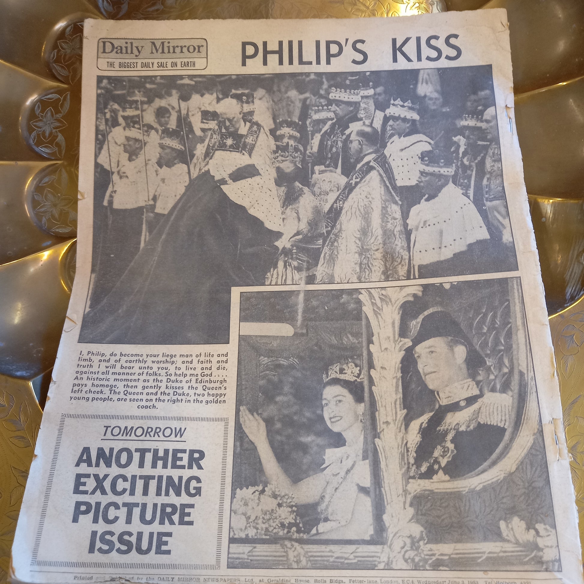 Daily Mirror May 28 1953 No 14, 407 - The Toast is 'The Queen'-Ephemera-Tilbrook and Co