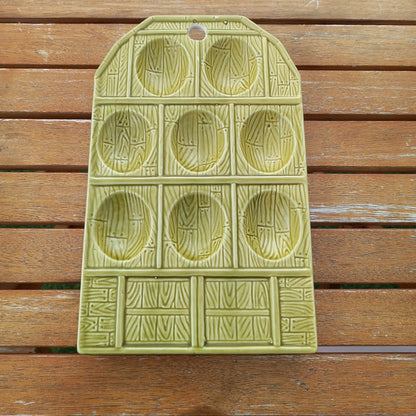 Vintage Green Ceramic Devilled Egg Hanging Dish – Made in Japan-Vintage Kitchenware-Tilbrook and Co
