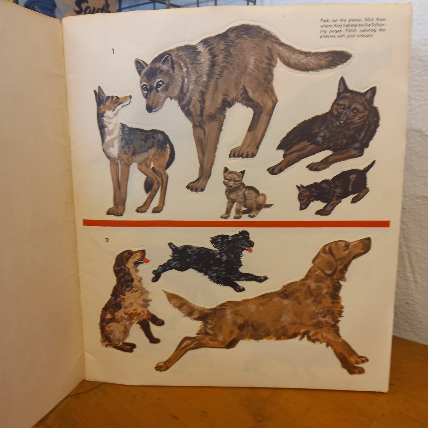 Discover Dogs Friends, helpers, and protectors Sticker Fun Book By Whitman Vintage Unused Children's Book-Book-Tilbrook and Co