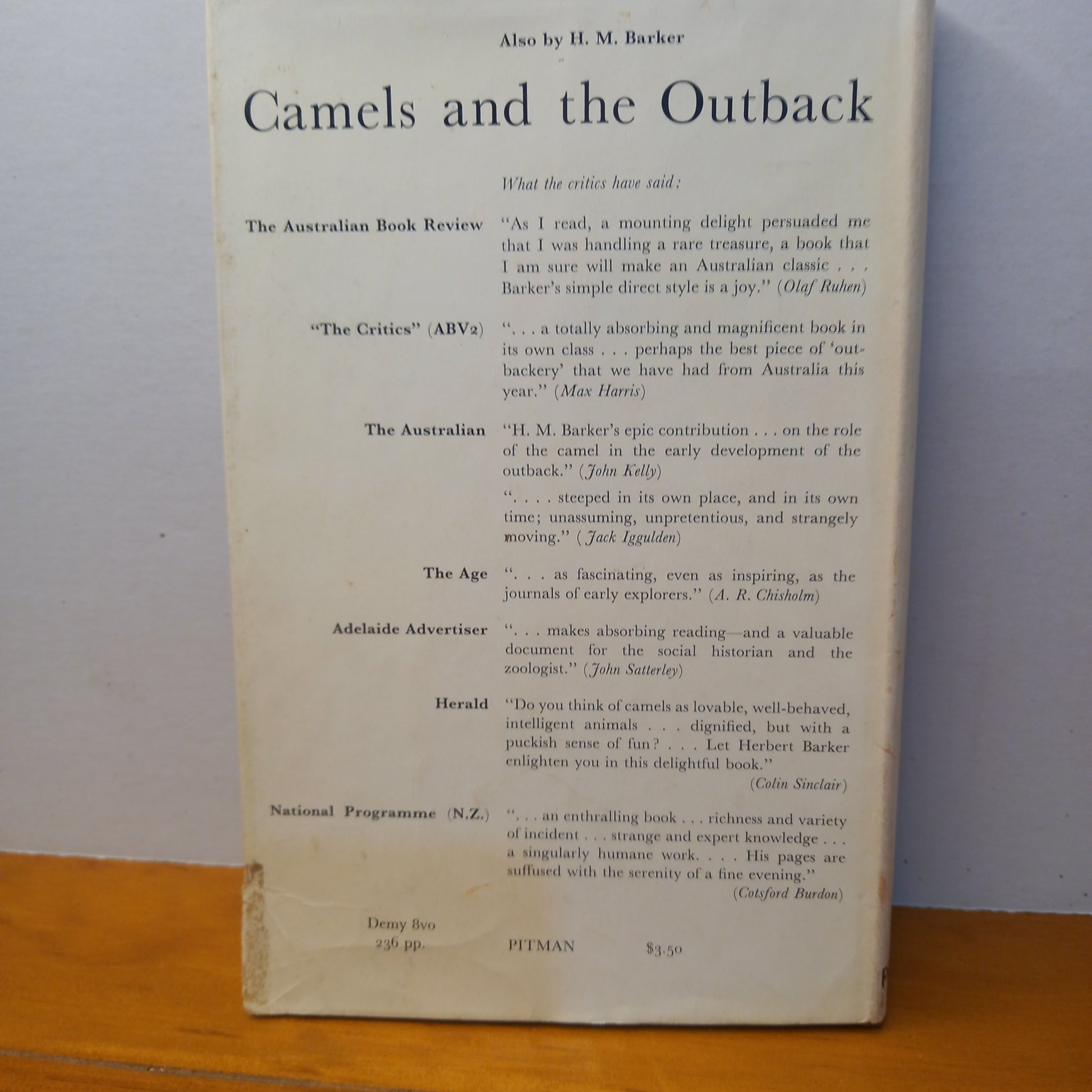 Droving Days by H. M. Barker-Book-Tilbrook and Co