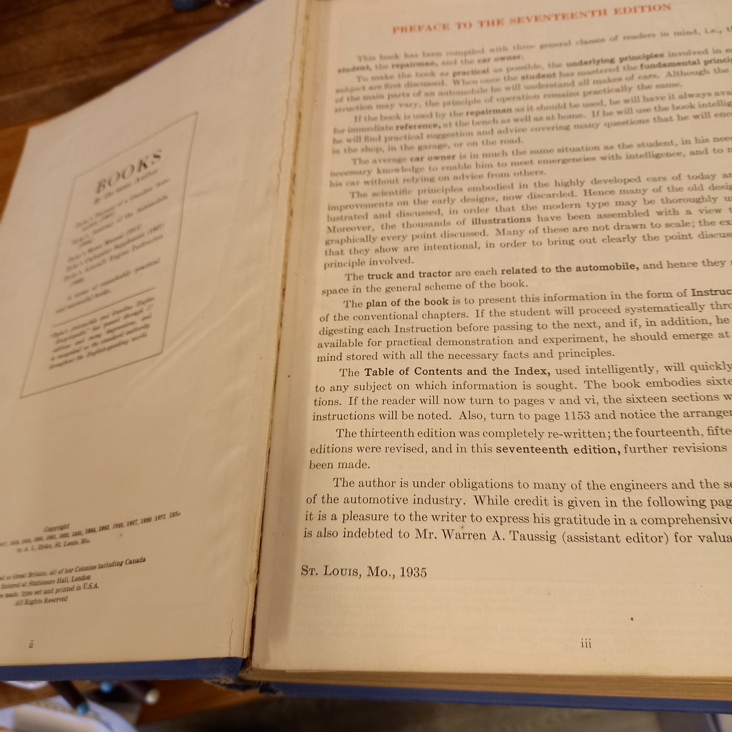 Dykes automobile and gasoline engine encyclopedia 1910-1935-Book-Tilbrook and Co