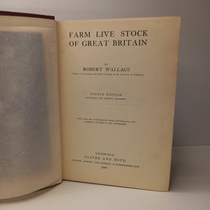 Farm Live Stock of Great Britain by Robert Wallace-Book-Tilbrook and Co