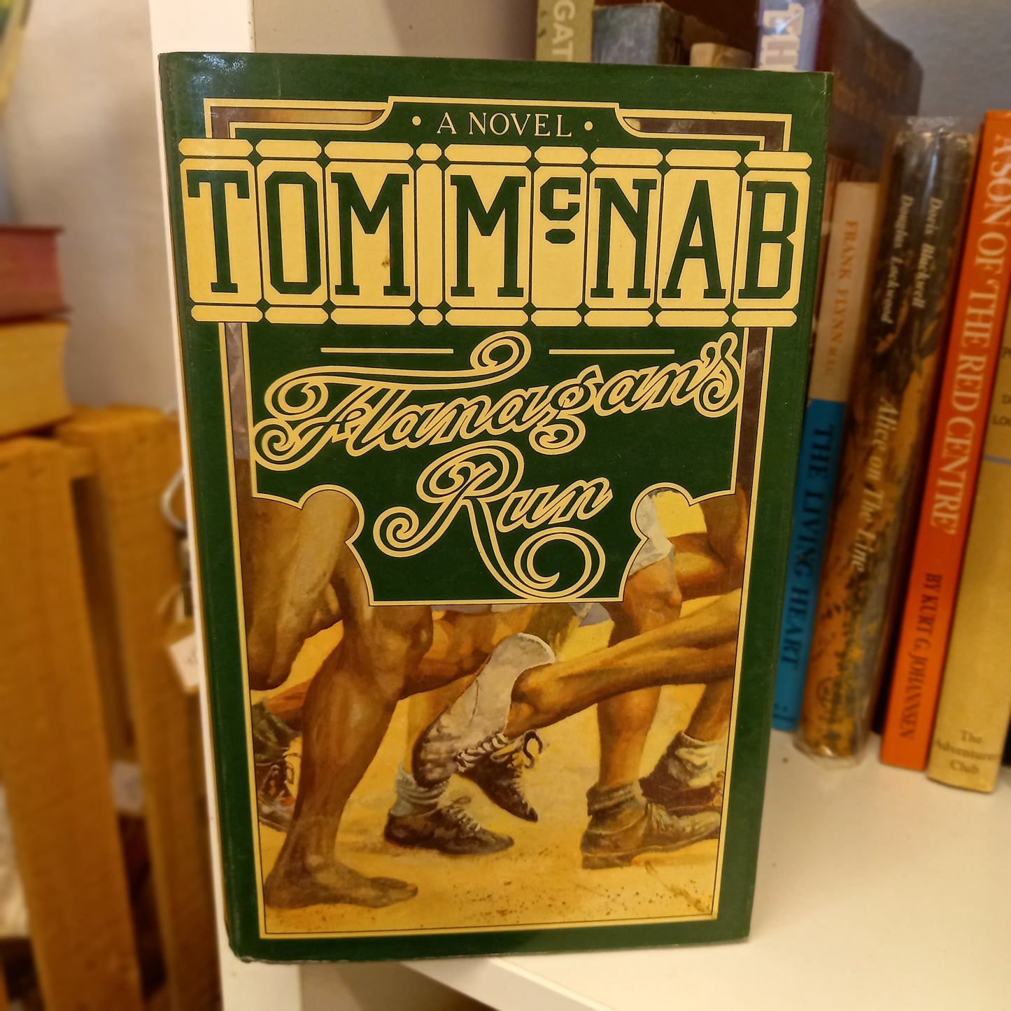 Flanagan's Run: A Novel – Tom McNab (1982, Hodder and Stoughton)-Book - Historical Fiction / Sports Novel / Vintage Hardcover Edition-Tilbrook and Co