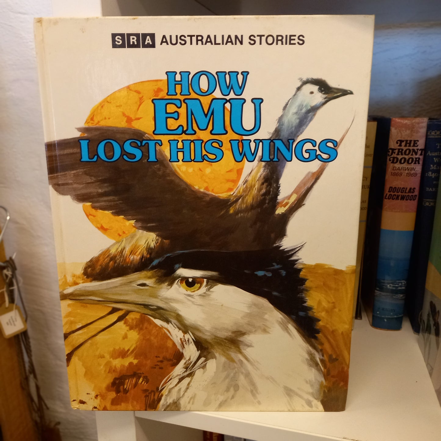 How Emu Lost His Wings by L. & G. Adams – Illustrated by Frank Lopez (1979 SRA Australian Legend Series)-Vintage Australian Children's Book-Tilbrook and Co