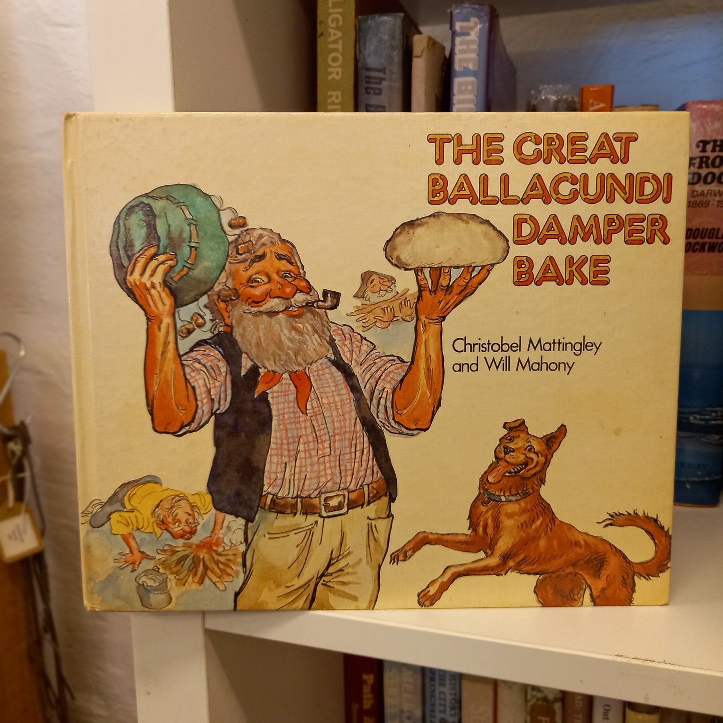 The Great Ballagundi Damper Bake by Christobel Mattingley – Illustrated by Will Mahony (1975)-Vintage Australian Children's Book-Tilbrook and Co