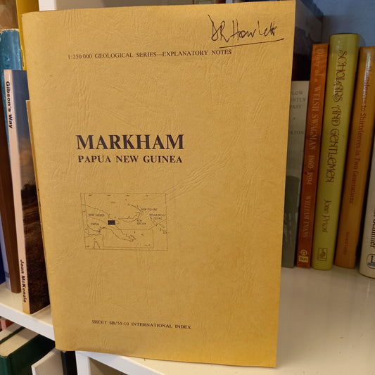 Geological Series, Explanatory Series. Nr. 33. Sheet SB - 55-10. International Index. Markham Papua New Guinea. 1:250.000.-Books-Tilbrook and Co
