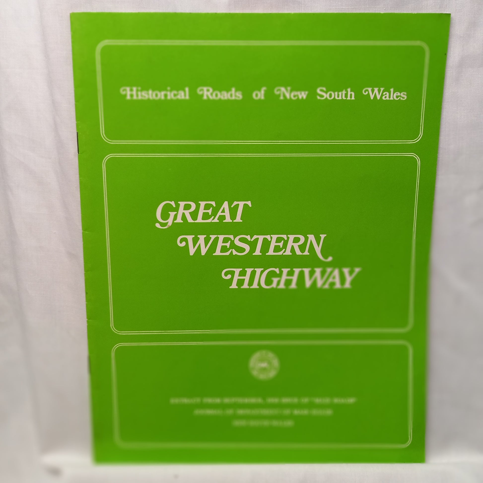 Historical Roads of New South Wales "Great Western Highway" Journal-Ephemera-Tilbrook and Co