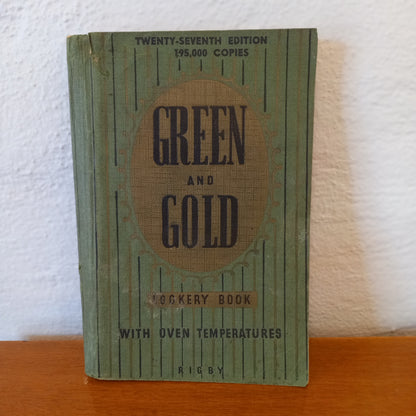 Green And Gold Cookery Book with oven temperatures 27th edition - 195,000 copies-Book-Tilbrook and Co