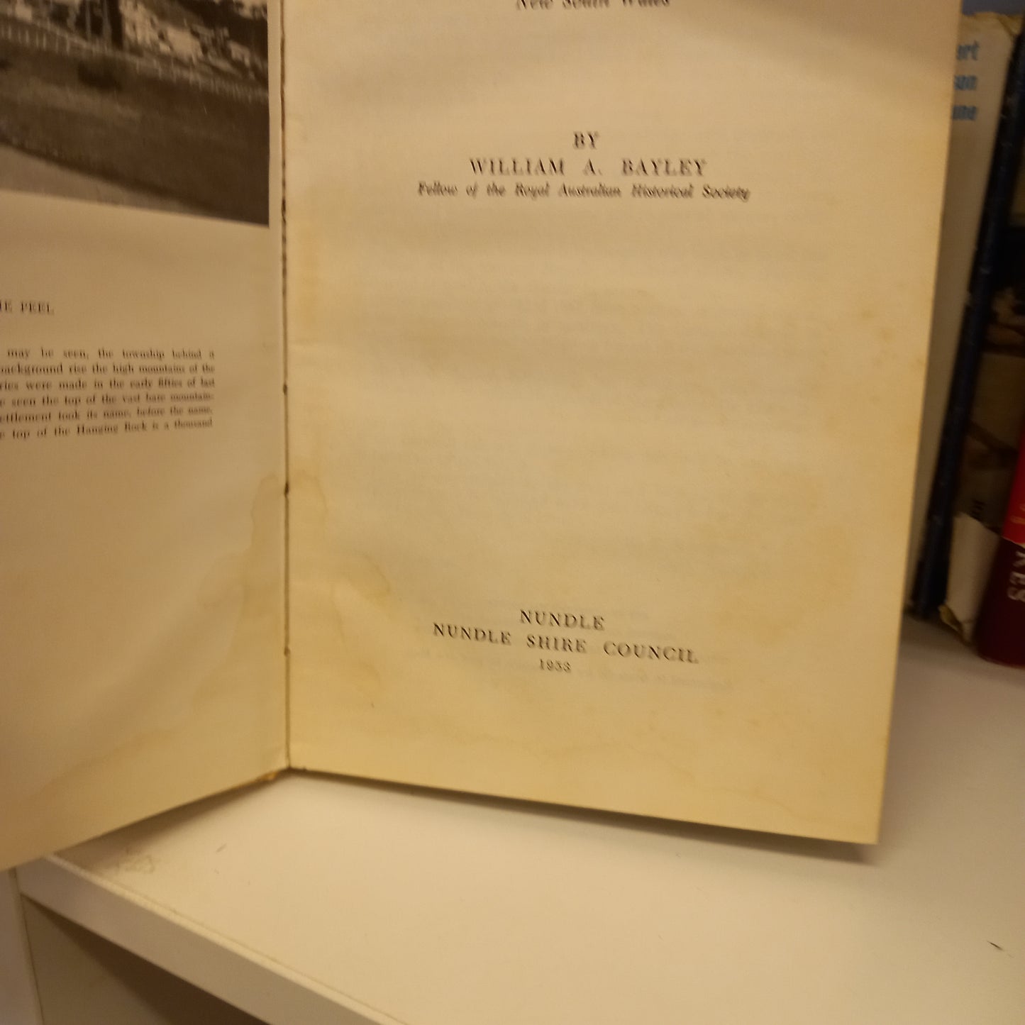 Hills Of Gold. : Centenary History of Nundle Shire New South Wales By William A Bayley-Books-Tilbrook and Co