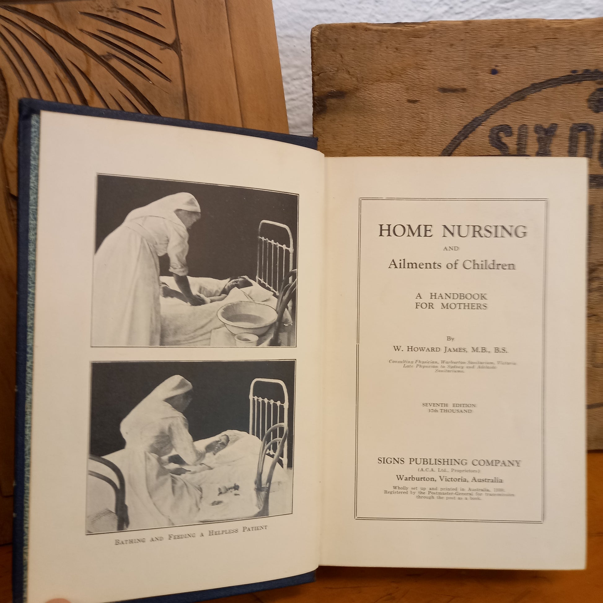 Home Nursing And Ailments Of Children by W. Howard James-book-Tilbrook and Co