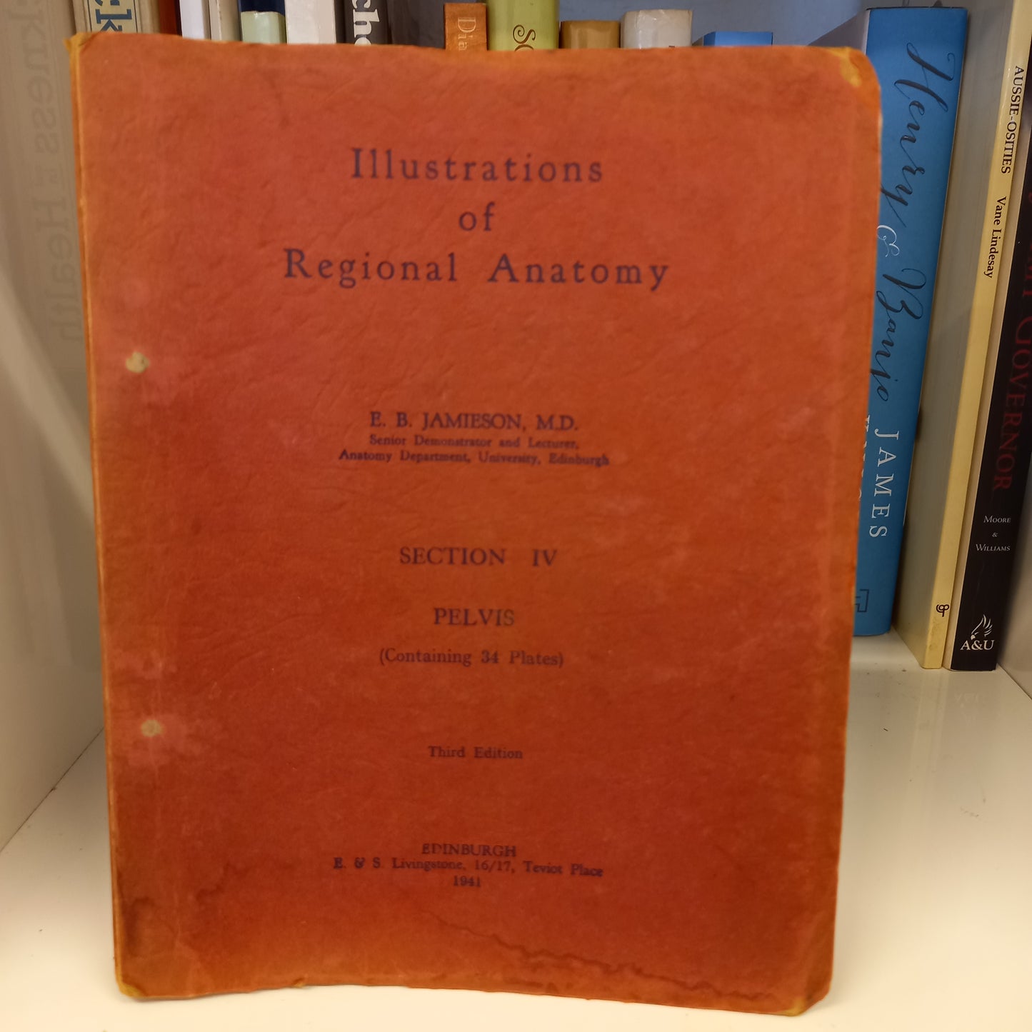 Illustrations of Regional Anatomy : Section IV Pelvis-Book-Tilbrook and Co