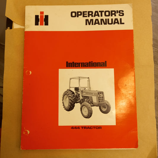 International 444 Tractor Operator’s Manual – International Harvester – c.1975 (Good Condition)-Agricultural Equipment Manuals-Tilbrook and Co
