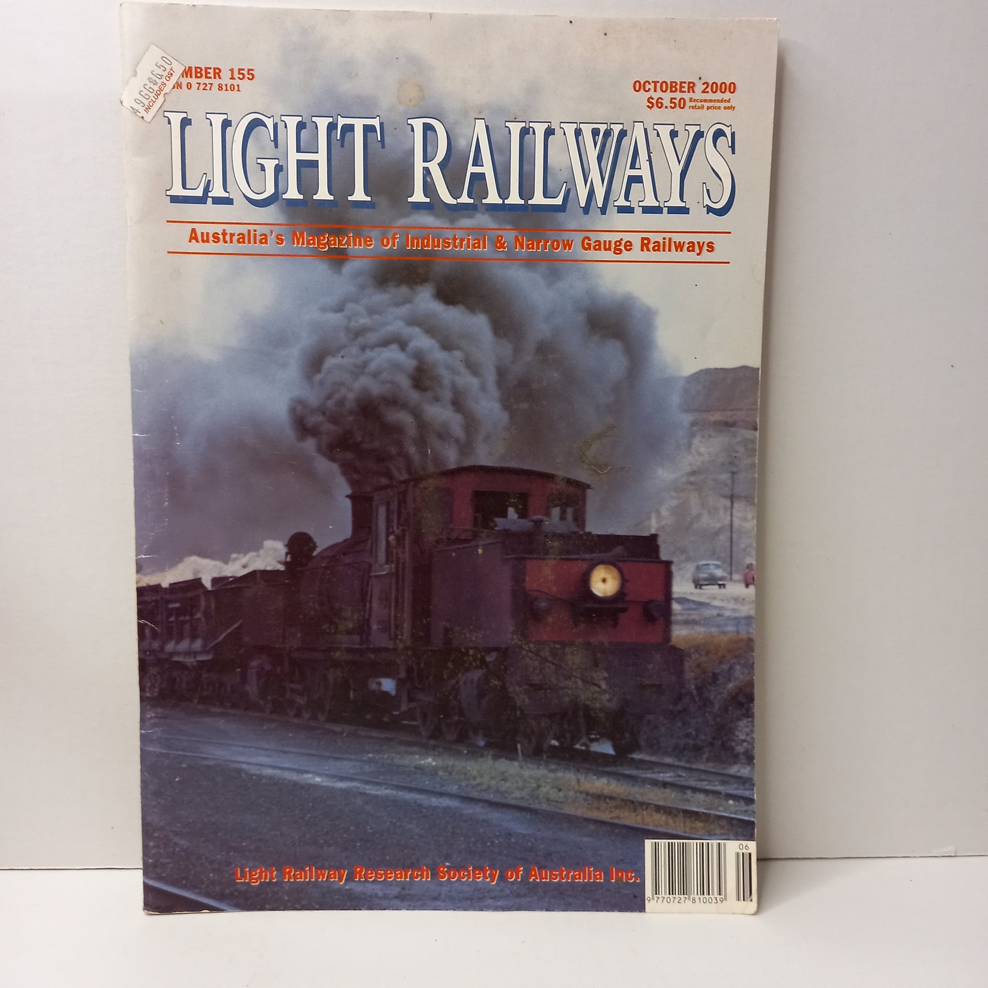 Light Railways Australia's Magazine of Industrial and Narrow Gauge Railways - Number 155 October 2000-Magazine-Tilbrook and Co