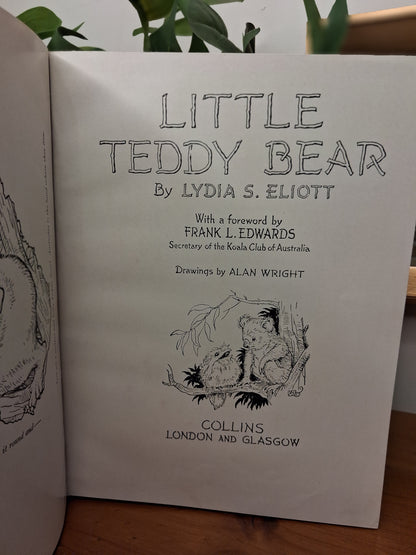 Little Teddy Bear by Lydia S. Eliott – 1950 Edition-Vintage Australian Children's Books-Tilbrook and Co