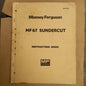 Massy Ferguson MF67 Sundercut Instruction Book-Book-Tilbrook and Co