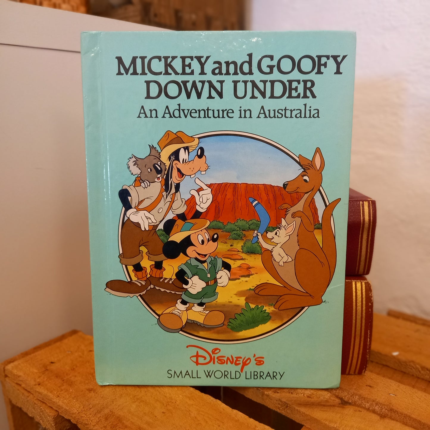 Mickey and Goofy Down Under: An Adventure in Australia (Disney’s Small World Library, 2002)-Vintage Children's Book-Tilbrook and Co