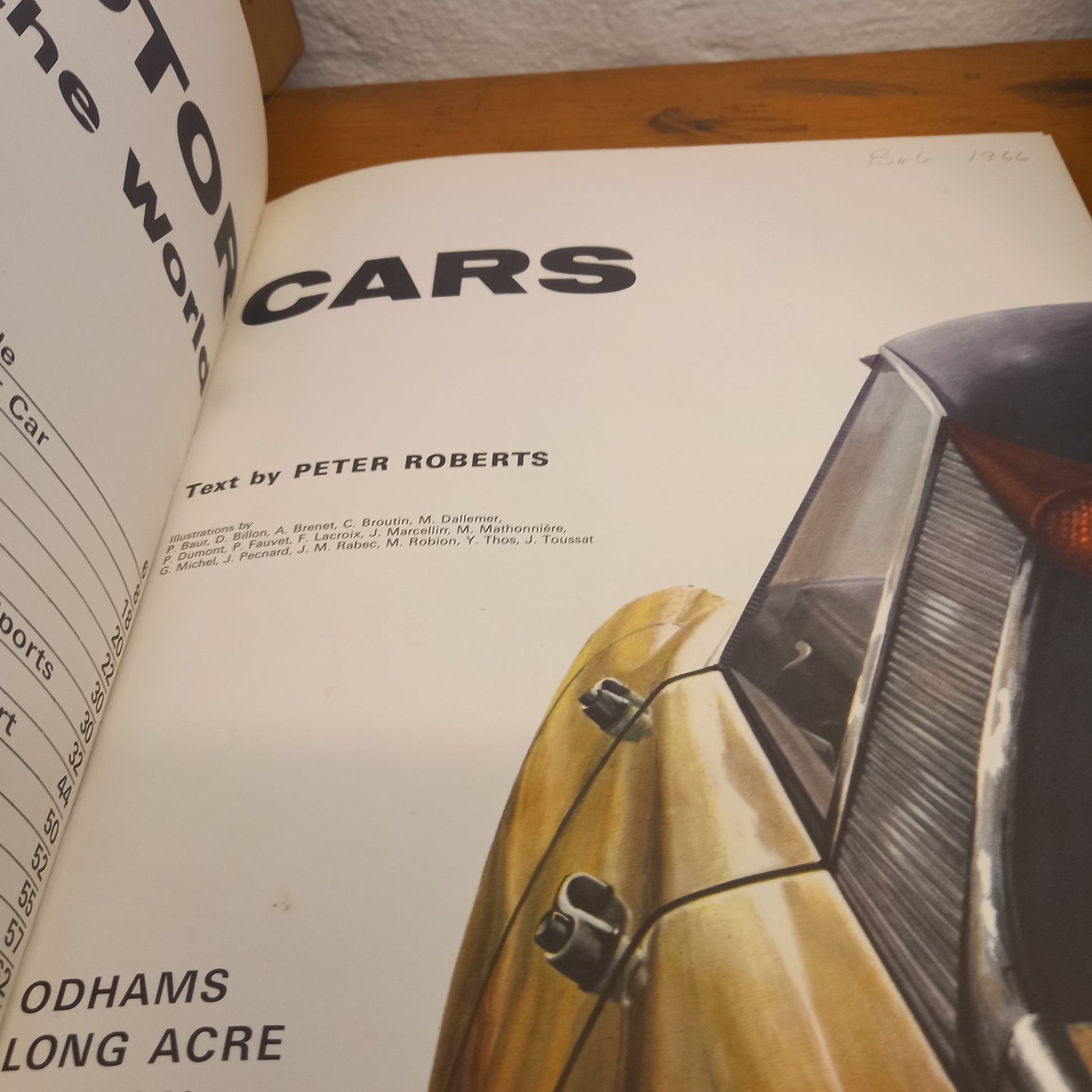 Motor Cars Of The World by John Peter Roberts-Book-Tilbrook and Co