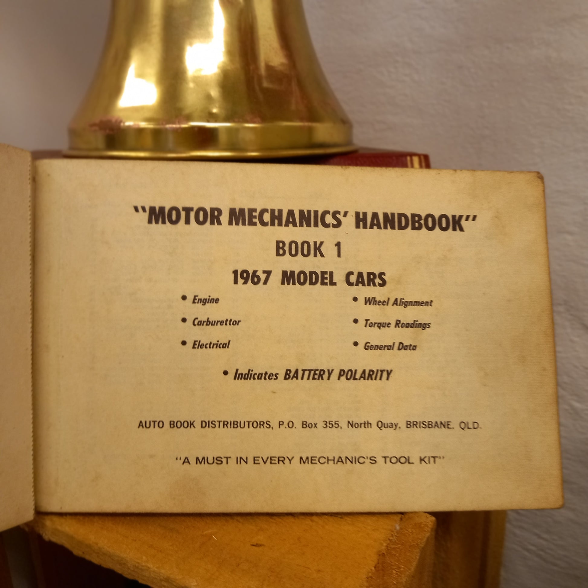 Motor Mechanics' Handbook: Book 1 – 1967 Model Cars (Auto Book Distributors, 1967)-Automotive Reference / Vintage Workshop Manual-Tilbrook and Co