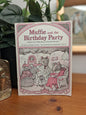 Front cover Muffie and the Birthday Party by Joan Lowery Nixon, illustrated by Geoffrey Hayes, 1978 Scholastic paperback children’s book.