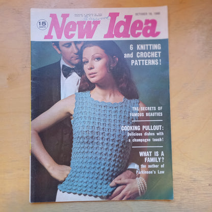 Vintage Magazine New Idea October 18 1969-Ephemera-Tilbrook and Co