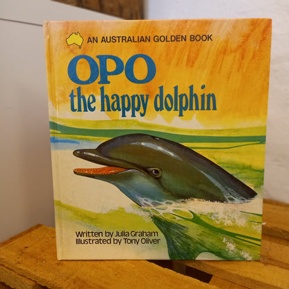 Opo the Happy Dolphin – Australian Golden Book by Julia Graham (1979 Vintage Hardcover)-Book - Vintage Children’s Book-Tilbrook and Co