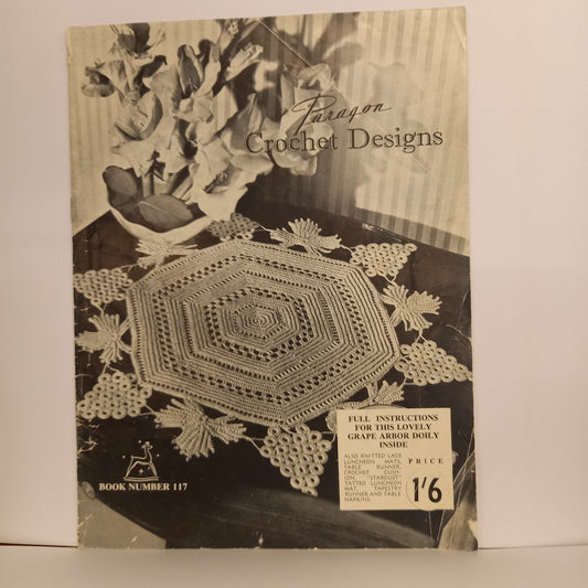Paragon Crochet Designs Book No 117-Ephemera-Tilbrook and Co