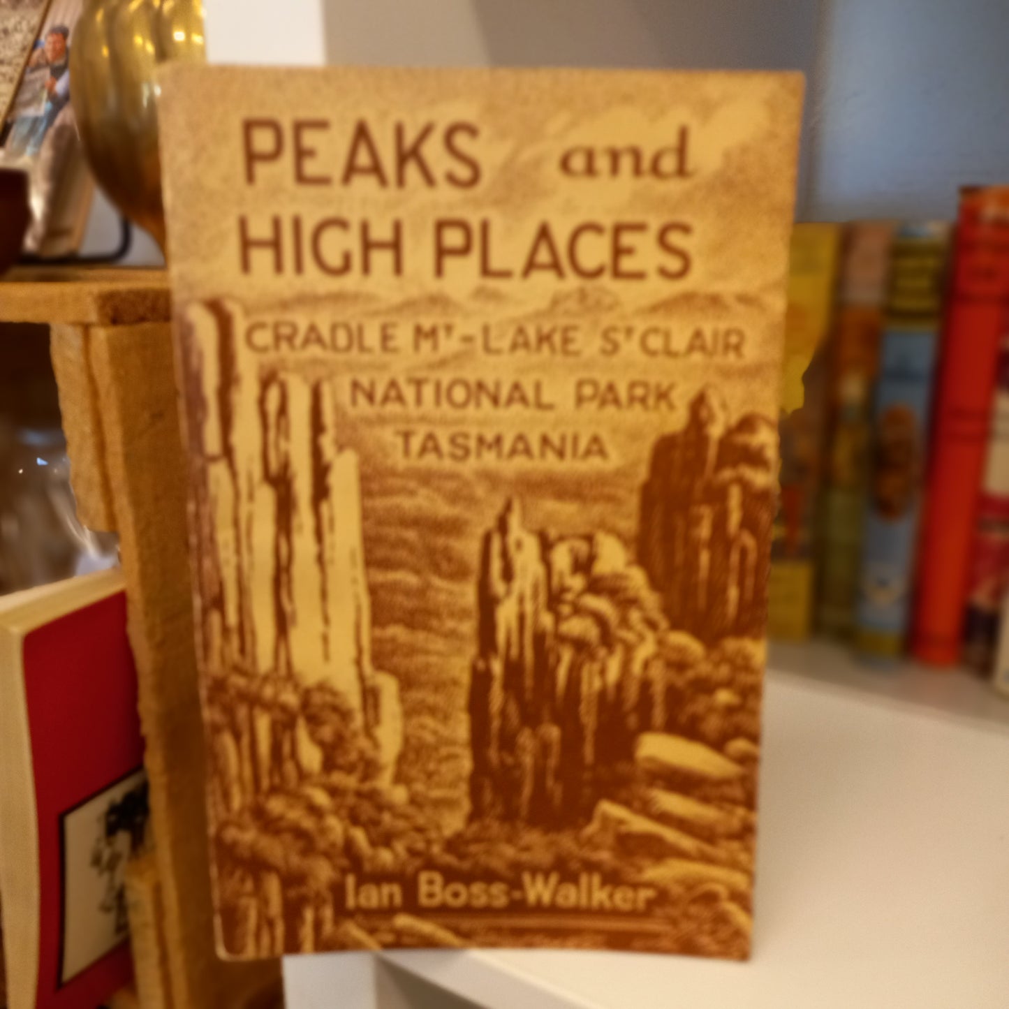 Peaks and High Places: Cradle Mountain – Lake St. Clair National Park, Tasmania by Ian Boss-Walker (1964)-Book - Tasmanian wilderness guide / Vintage travel &amp; nature writing-Tilbrook and Co