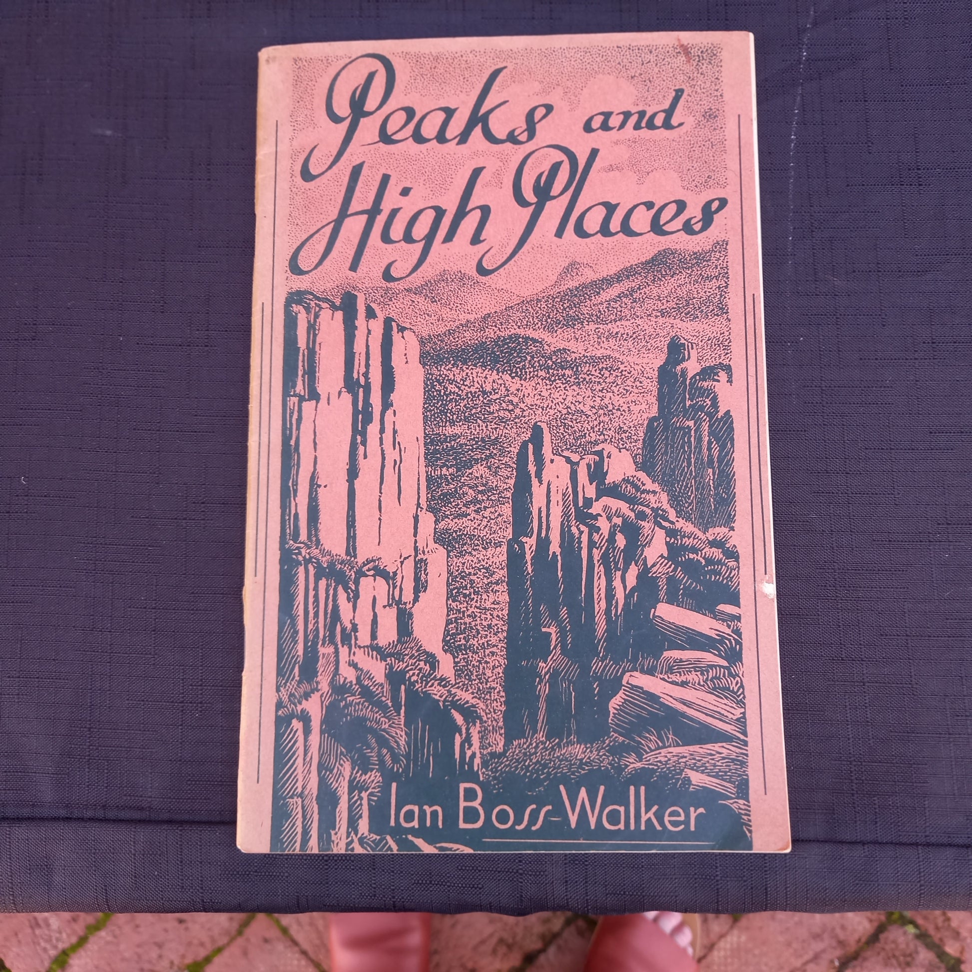 Peaks and High Places: Cradle Mountain – Lake St. Clair National Park, Tasmania by Ian R. Boss-Walker (1950)-Book - Tasmanian travel and nature guide / Australian national parks history-Tilbrook and Co