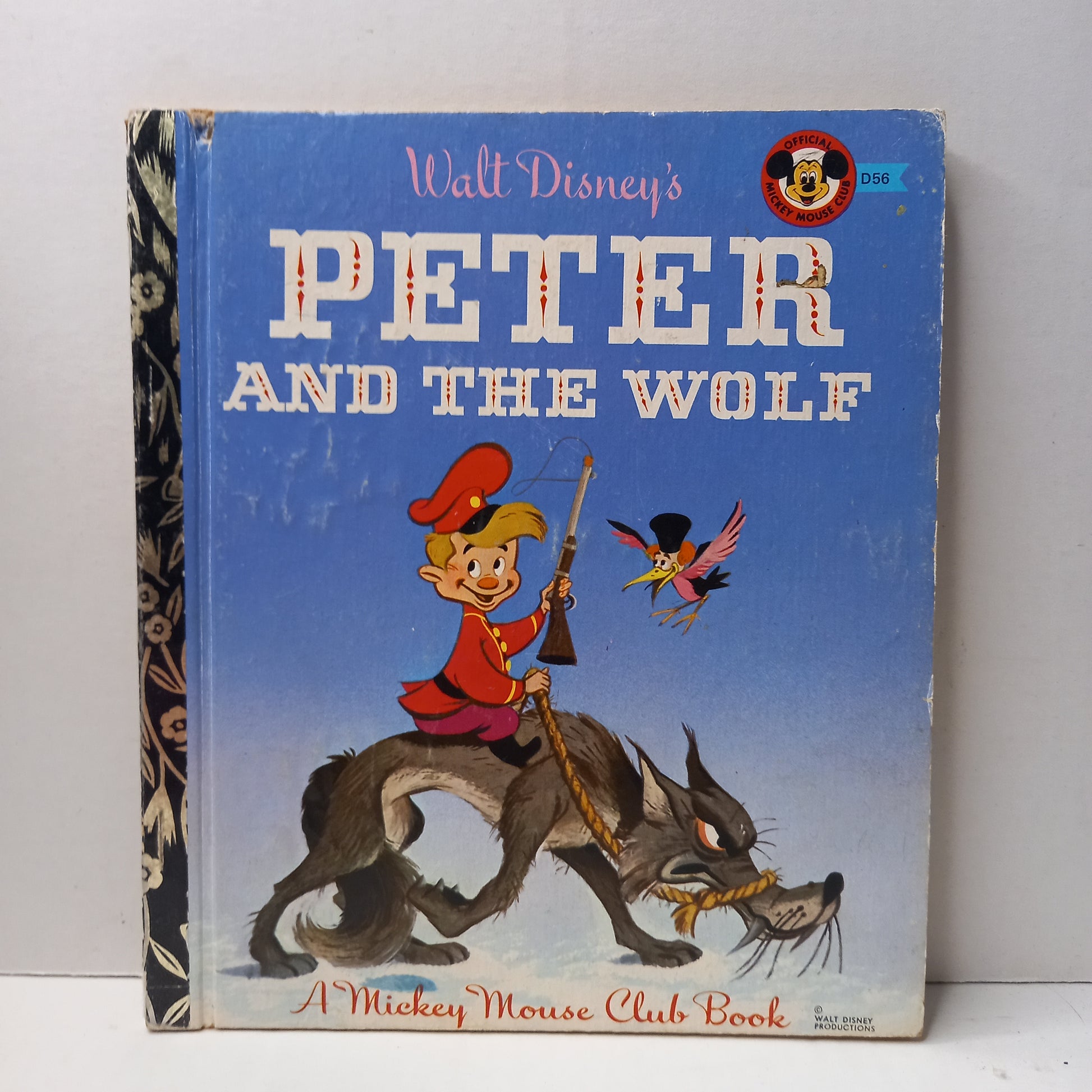 Peter and the Wolf (Walt Disney's) A Fairy Tale Adapted from Serge Prokofieff's Musical Theme - A MIckey Mouse Club Book - #D56-Book-Tilbrook and Co