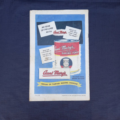 Prize Recipes from The Australian Women’s Weekly £6000 Cooking Contest (1956 Supplement)-Vintage Cookbook / Homemaking Supplement-Tilbrook and Co
