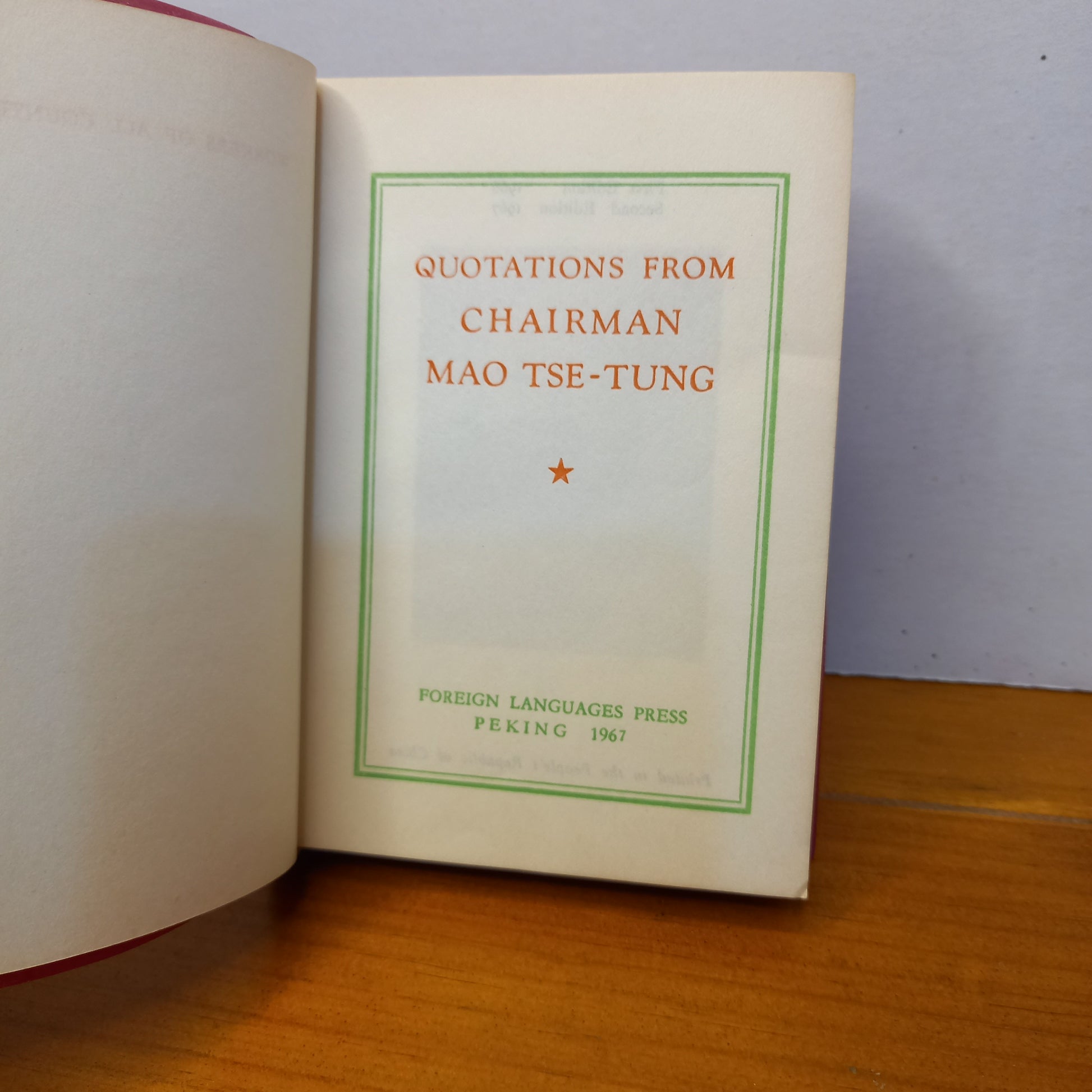 Quotations from Chairman Mao Tse -Tung by Mao Tse -Tung-Book-Tilbrook and Co