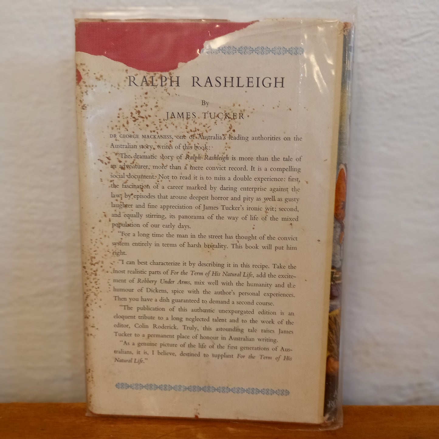 Ralph Rashleigh by James Tucker-Book-Tilbrook and Co