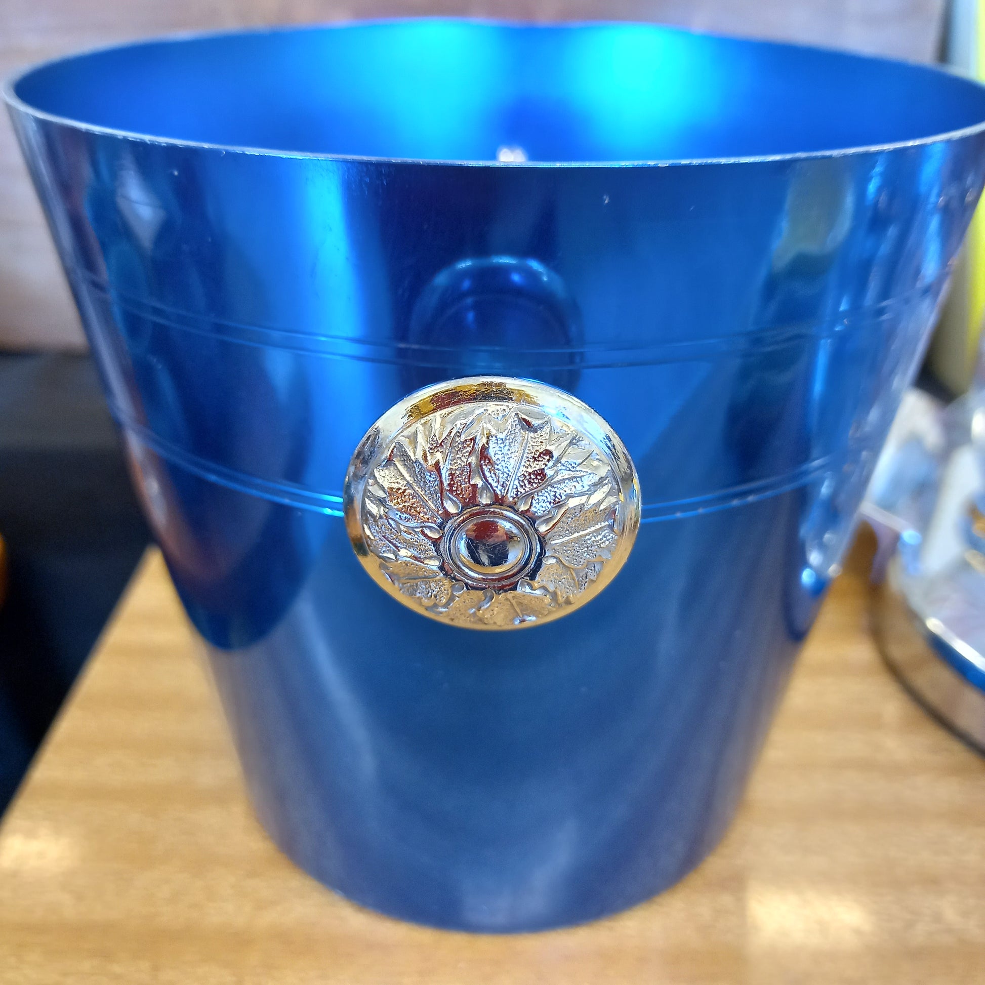 Retro Blue Anodized Ice Bucket-Decor-Tilbrook and Co