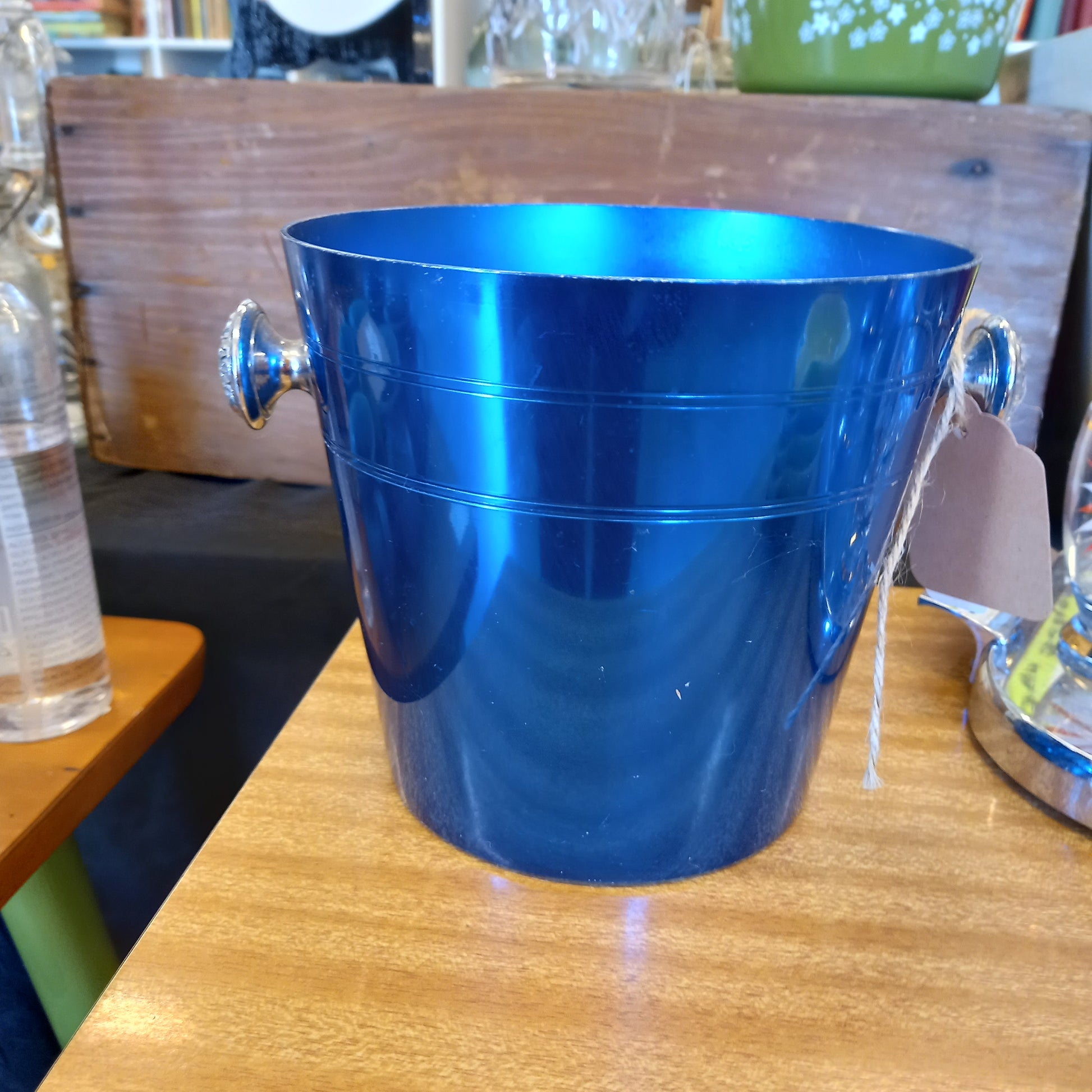 Retro Blue Anodized Ice Bucket-Decor-Tilbrook and Co