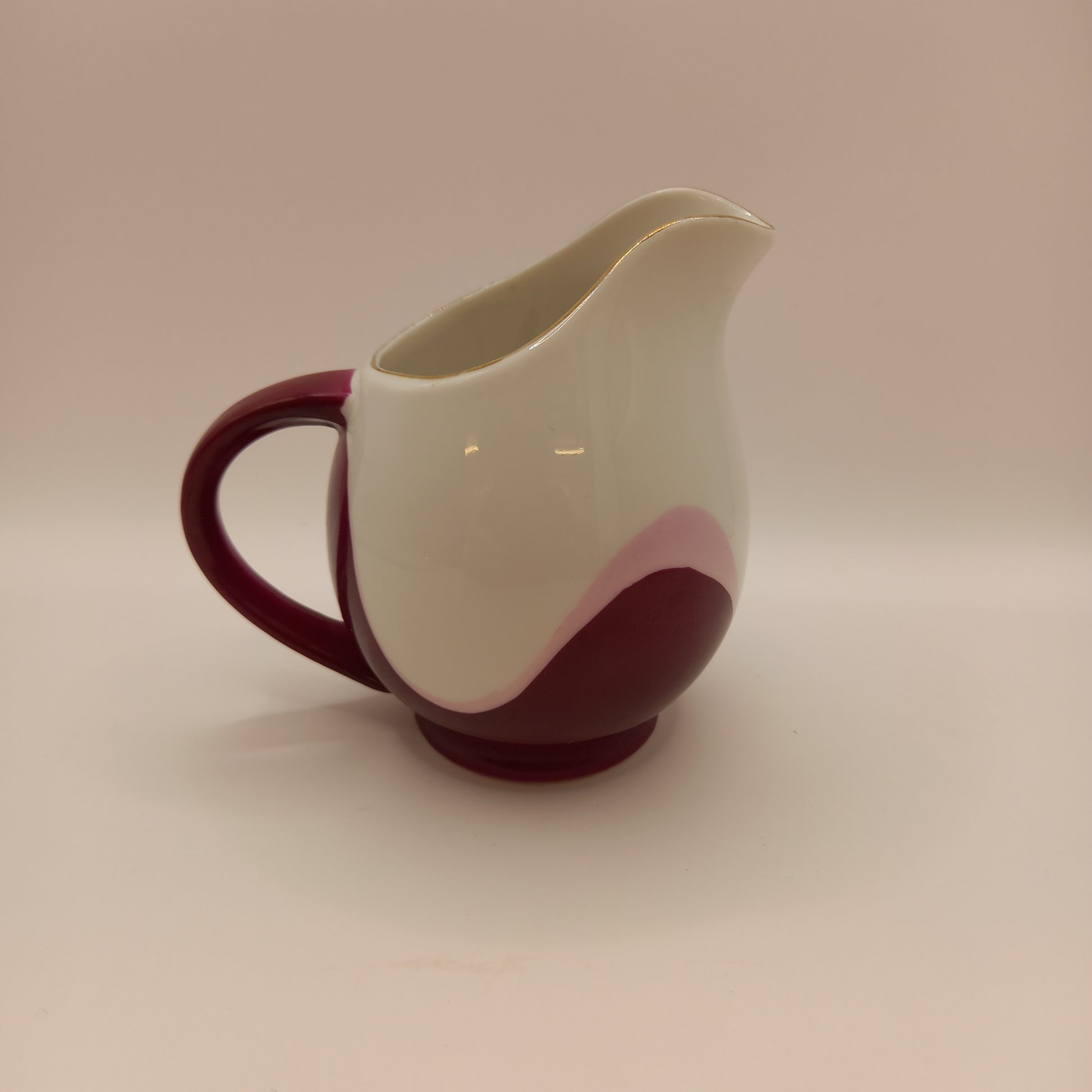 Retro Pink Swirl Pattern Creamer/Milk Jug-Decor-Tilbrook and Co