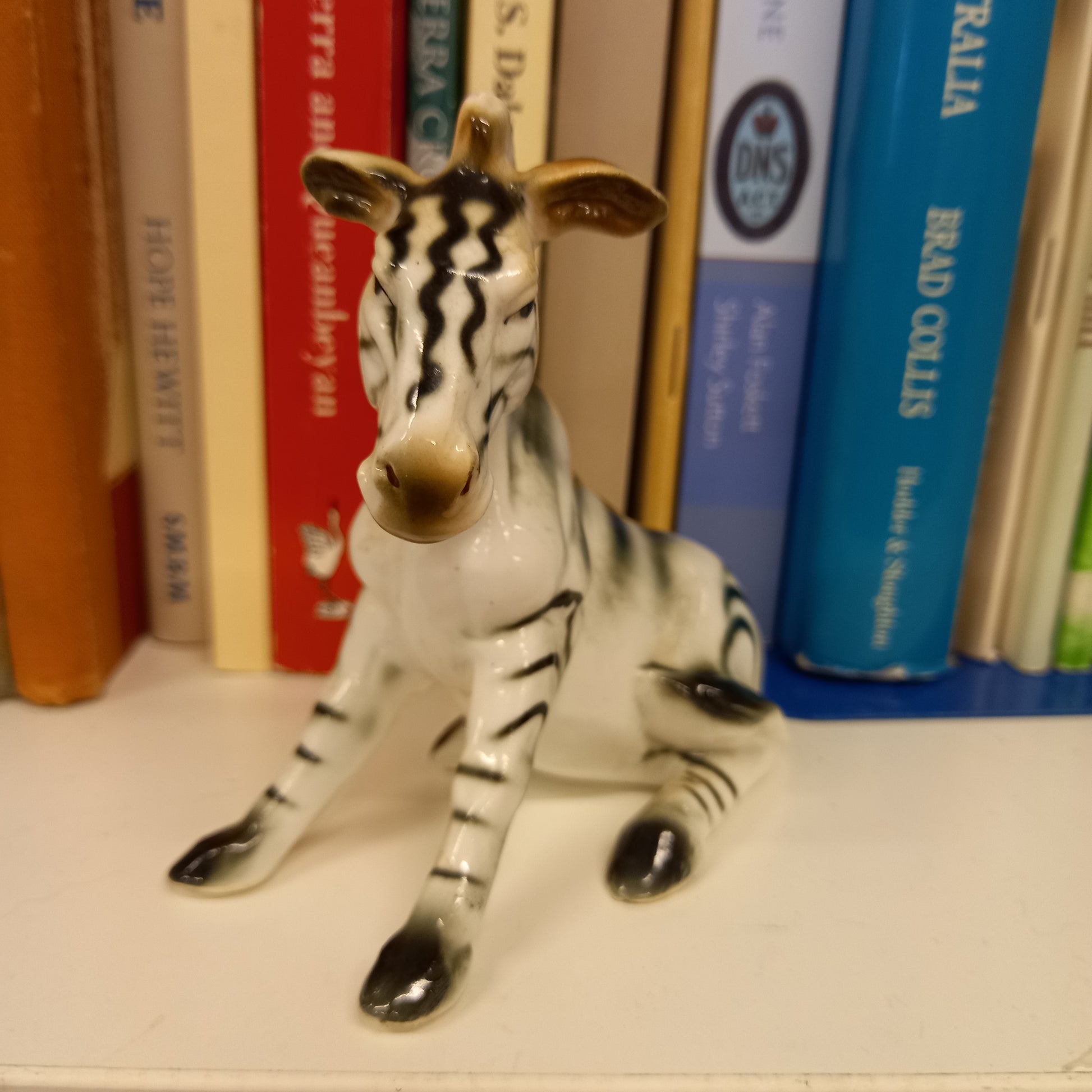 Retro Sitting Zebra-Decor-Tilbrook and Co